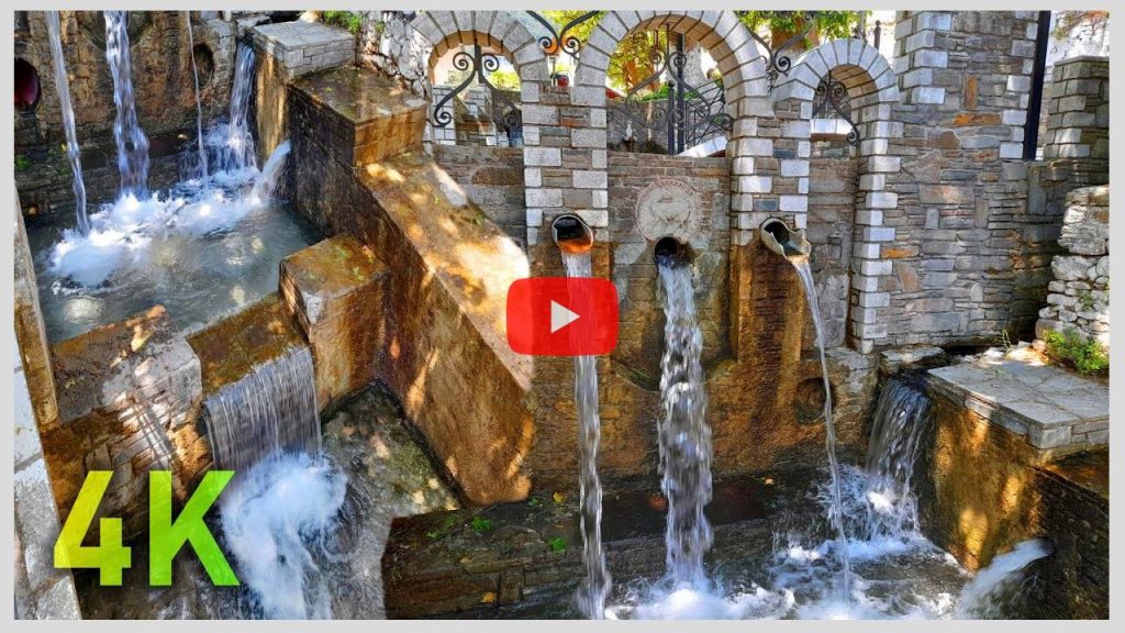 4K Relaxing Sound of Flowing Water of Mountain Springs for Deep Sleep, Relaxation, and Meditation